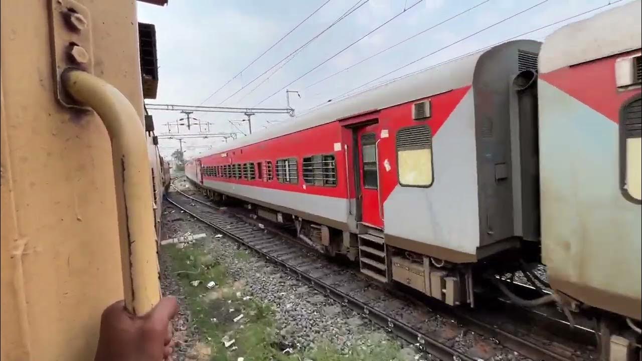 Diverted Train Arrives & Regular Train Departs Indian Railways YouTube