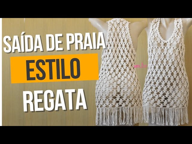 passo a passo saida de praia de croche