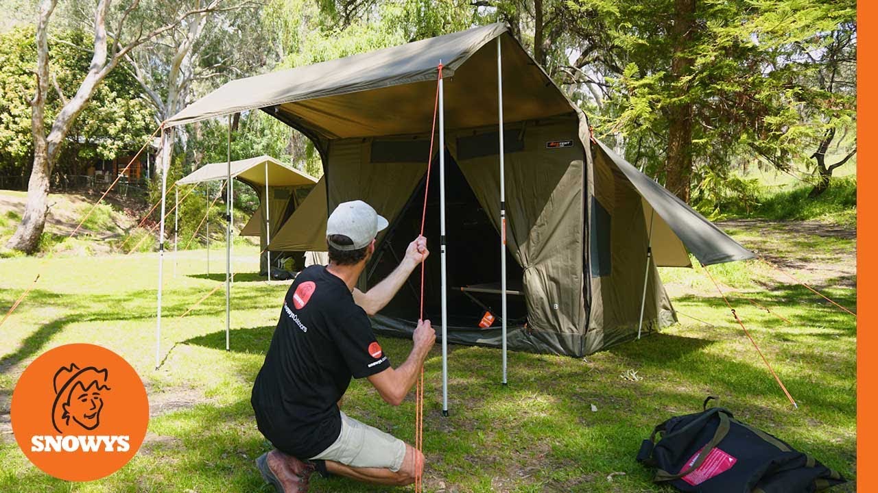 Oztent RV 5 Plus Canvas Touring Tent - How to setup & pack