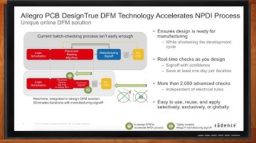 In-Design DFM Accelerates New Product Design and Introduction Process -- Cadence Design Systems