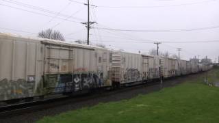 UP 4416 Leads An (FIHK) Mixed Freight @ Old Town Tacoma, WA w Canon HF11