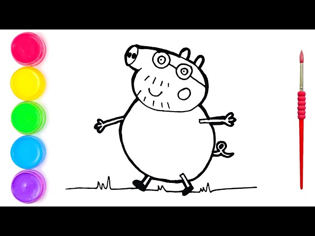 🥕🐰 DESENHANDO REBECA COELHA, COMO DESENHAR UM COELHO, PEPPA PIG  PORTUGUES