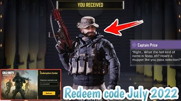Today New Redeem code codm 2022 | Call of Duty Mobile Redeem code | codm Redeem code 2022 Garena