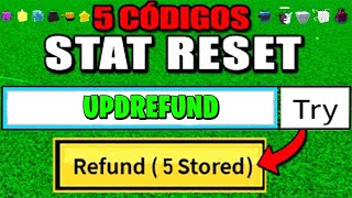 CORRE!! TODOS OS 5 CÓDIGOS DE RESET STATUS DO BLOX FRUITS (roblox