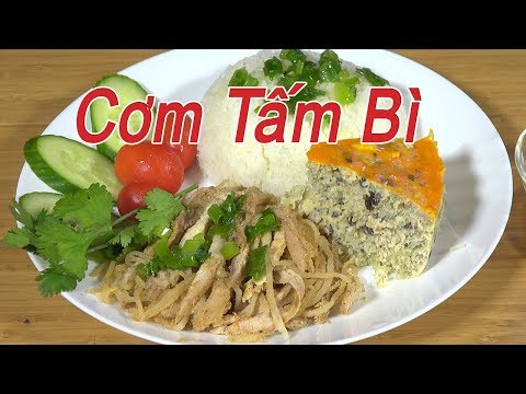 Video Bì heo trộn thính | Bì da | Cơm tấm nấu bằng nồi cơm... - youtube