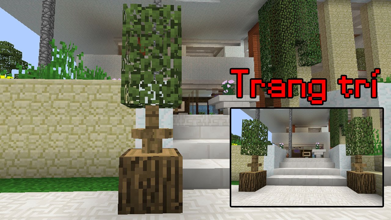 Minecraft: Cách để làm Chậu Cây (Trang Trí) - YouTube