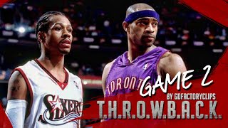 Allen Iverson vs Vince Carter Duel Highlights 2001 Playoffs ECSF G2 76ers vs Raptors - AI with 54!