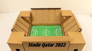 كيفية صنع ملعب كرة القدم من الكارتون خطوة بخطوةFootball field made of cardboard