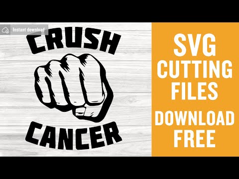 Crush Cancer Svg Free Cut Files for Cricut Free Download