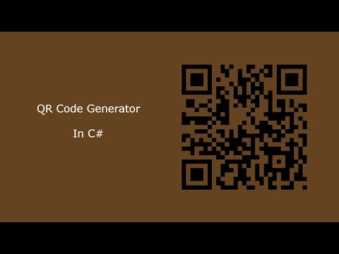 How to create QR Code Generator in C#