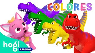 ¡Aprende Colores con Dinosaurios! | Huevos Sorpresa de Dinosaurios | Colores | Hogi en español