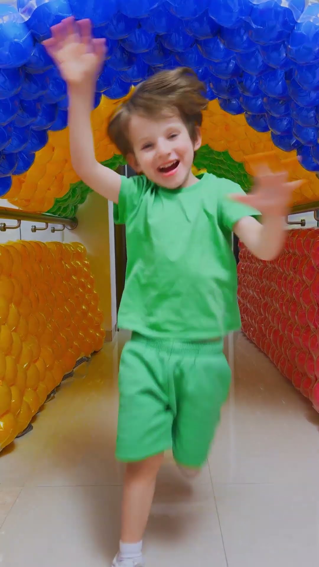 Alex hides in Mattresses made of Balloons