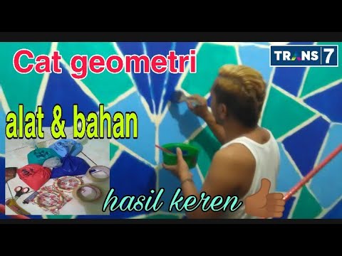  CARA  ALAT MEMBUAT  CAT KAMAR  GEOMETRIS YouTube