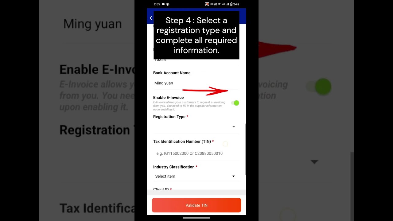 First time login and setup profile