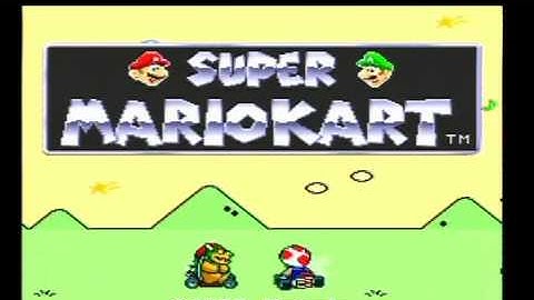 Intro - Super Mario Kart (Super Nintendo) (HQ)