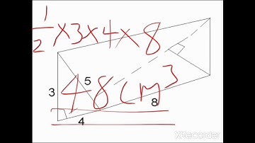 Volume of a right angle triangle prism
