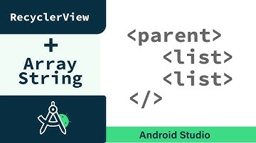 Android Studio (5/25) RecyclerView con ArrayString