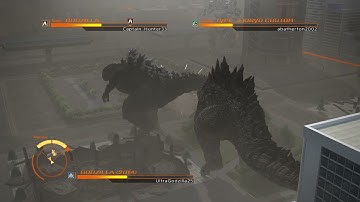GODZILLA PS4 (Online) Godzilla 2014 vs. Type 3 Kiryu vs. Godzilla (Spiral Breath)