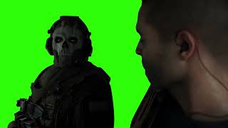 Soap Talking To Ghost - Staring Ghost Scene - Green Screen