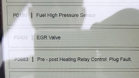 P0683- Pre-post Heating Relay Control, Glow Plug Fault