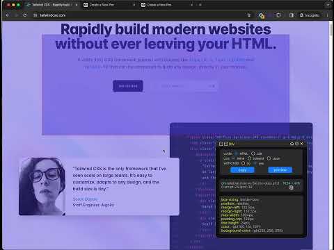 cssPicker - copy css from website video preview 2