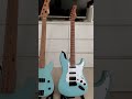 Luxars S-KB20 short scale bass and Smiger L-G2 Max stratocaster guitar size comparison #luxars