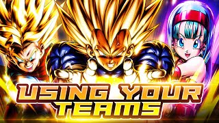 USING YOUR TEAMS IN PVP! VEGETA CLAN EDITION! | Dragon Ball Legends