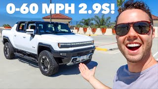 0-60 MPH in the NEW GMC HUMMER EV!