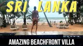 This BEACHFRONT Villa in Sri Lanka was AMAZING!! | Duma Beach House Ambalangoda