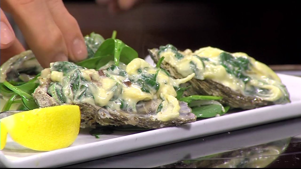 Finishing the Baked Oyster Recipe & Tasting with Chef Kevin from Abbott ...