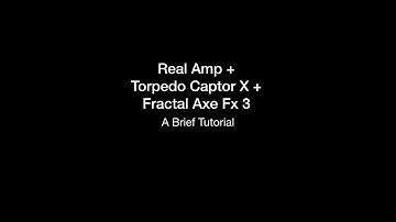 Using a Real Vintage Tube Amp with Fractal Axe Fx 3 Pre- and Post- Effects! A Brief Tutorial