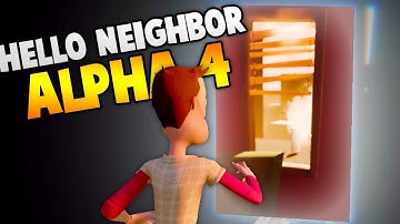 RED MINIGAME & REAL TRUE ENDING | Hello Neighbor Alpha 4 Gameplay Update (Hello Neighbour Secrets)