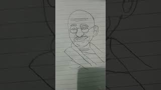 Gandhi ji drawing|Gandhi jayanti|2nd october#gandhijayanti #drawing #shorts #gandhiji