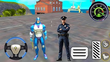 Real Rope Hero Mission Open World Police Mafia Fighter Game | Rope Hero Android Simulation Gameplay