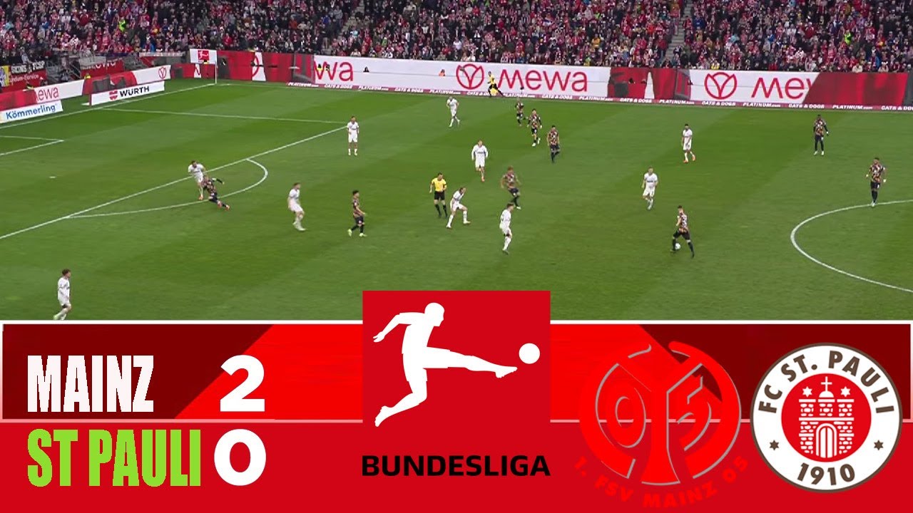 MAINZ 05 vs ST PAULI 2-0 | 2025 Bundesliga | Match Highlights - YouTube