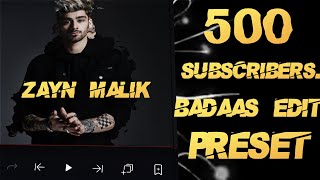 Zayn Malik Ae Inspired Alightmotion Free Preset 500 Sub Special No Pword.
