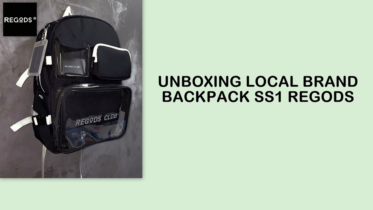 [UNBOXING LOCAL BRAND] BACKPACK SS1 REGODS - YouTube