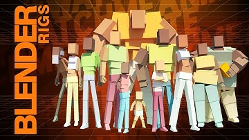 The Blocks: Body Mechanics Rigs  //  BLENDER Overview (Rigify Explained)