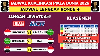 BERUBAH! Jadwal Ronde 4 Kualifikasi Piala Dunia 2026 - Indonesia vs Arab Saudi - Kualifikasi piala