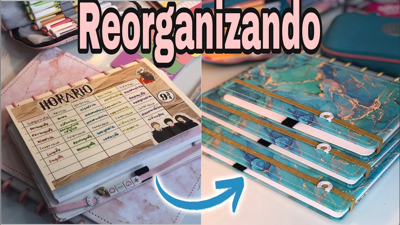 REORGANIZANDO OS MEUS CADERNOS INTELIGENTES | GIOVANNA TELES