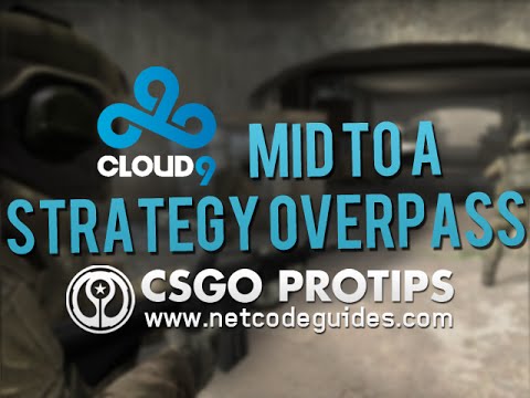 CS:GO [Tips & Tricks] Cloud9 Overpass Mid To A Terrorist Strategy