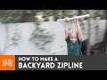 Backyard zipline // How-To
