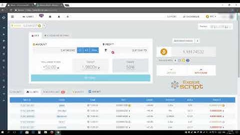 Bitsler Super Script from 150 satoshis up to 16 BTC 20 December 2017