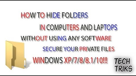 How To Hide/Un-Hide  Folders & Files In PC | Windows 7,8,8.1,10 (Hindi-Urdu)