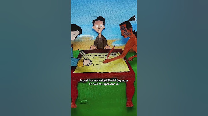 David Seymour and Debbie Ngarewa-Packer kids-plain the Treaty Principles Bill