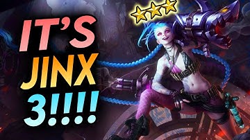 MY FIRST 3 STAR 5 COST - JINX ⭐⭐⭐- TFT BEST Comps Meta Build Ranked Beginners Strategy Patch 12.8
