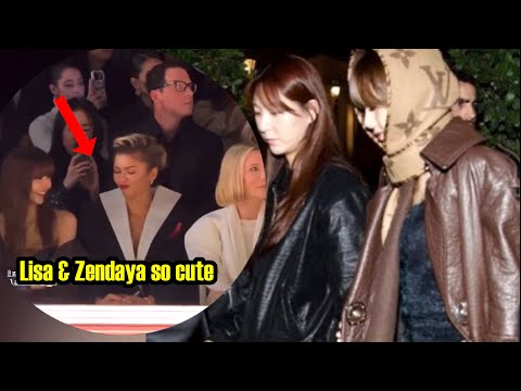 Lisa & Zendaya Cute interaction! Lisa Attand Louis Vuitton! After Party! LISAxLOUISVUITTON!