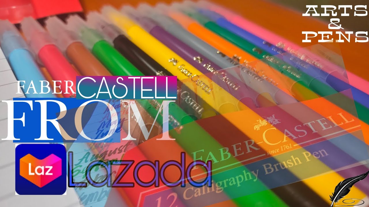 UNBOXING: Faber-Castell Calligraphy Brush Pen |Arts & Pens| - YouTube