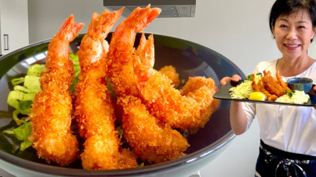 Ebifurai Crevettes panée Gambas panée au panko Beignets au crevettes japonaise / Kumiko Recette