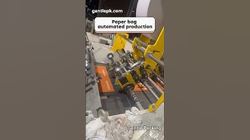 📦 How do automated machines mass-produce paper bags? 🤖🏭#gentlepacking #paperbag #automationmachine